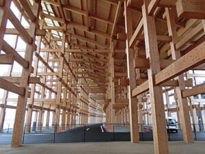 大屋根リングの中