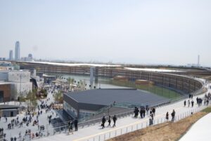 大屋根リングからの眺望