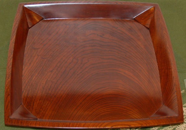 久米信行「欅拭漆盛器」(木彫工芸)