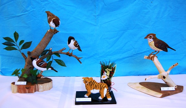 上嶋金吾「バードカービング」(彫刻)