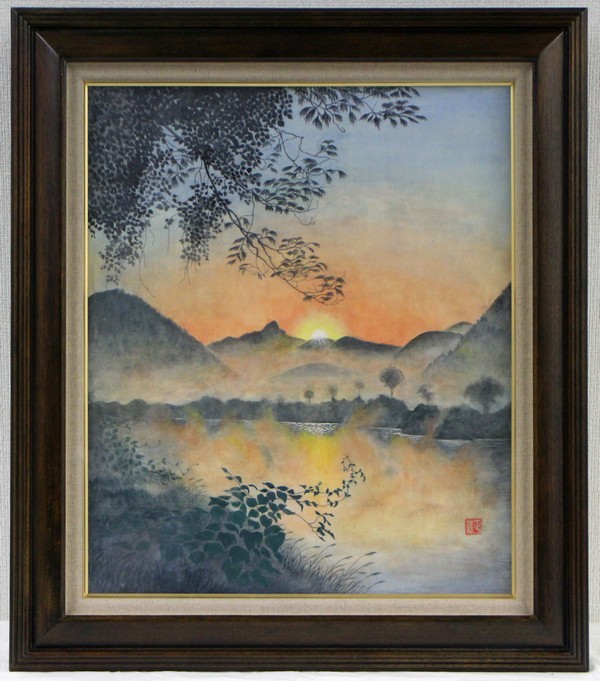 朝の情景(日本画) 矢野 正義(9班)