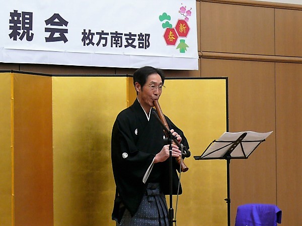 坂本正悦さんの尺八演奏