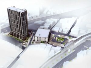 光善寺駅西地区第一種市街地再開発事業完成イメージパース