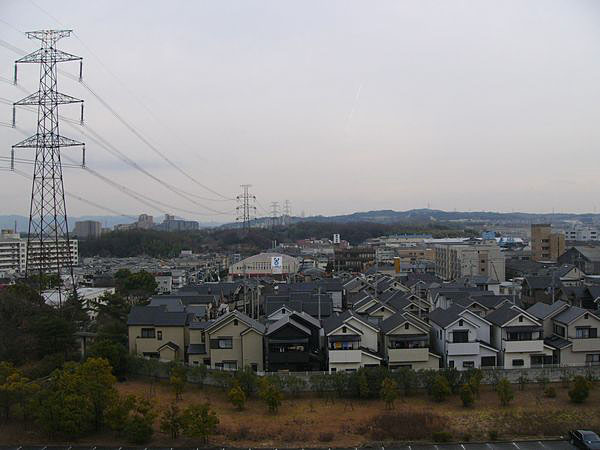 北山住宅街望む