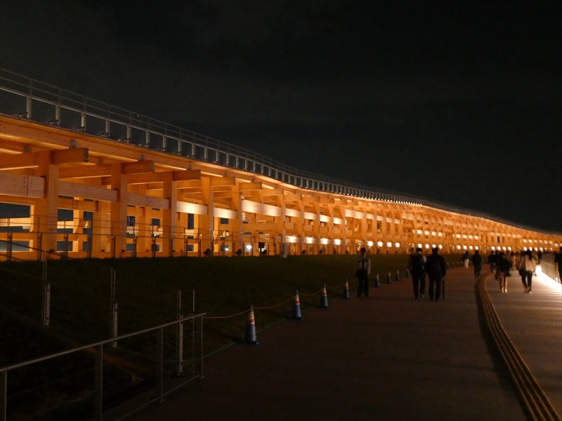 万博会場(夜間)