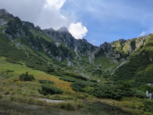 千畳敷カールへ