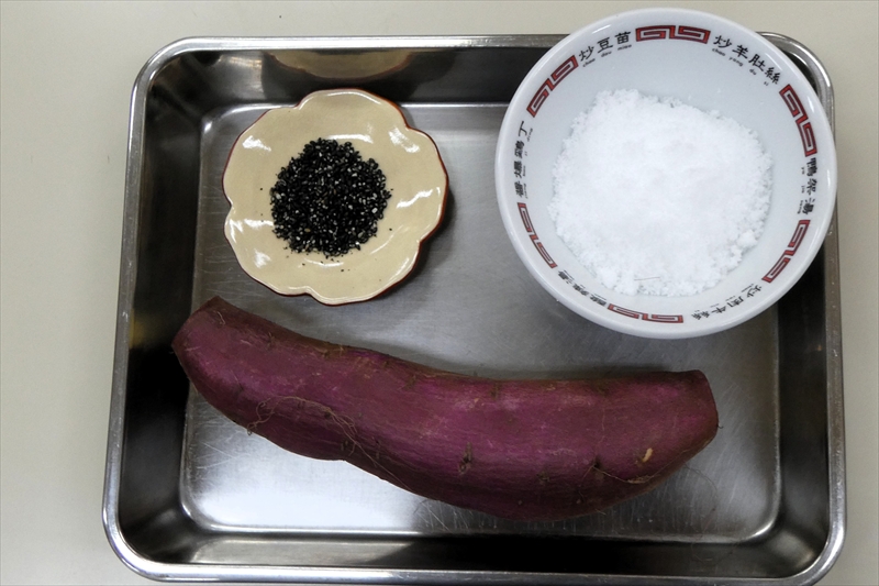 さつま芋の飴煮の材料