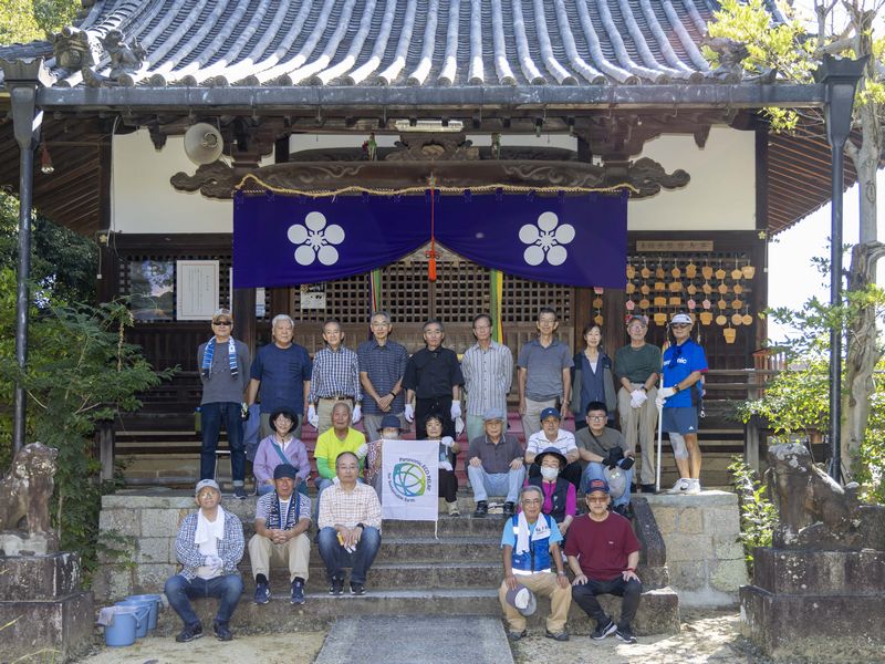 2025年蹉跎神社清掃集合写真