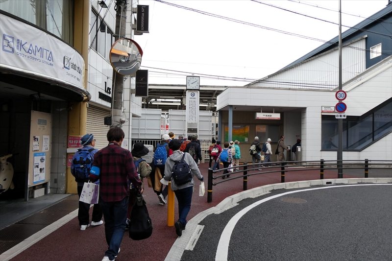 尾崎駅へ向かう