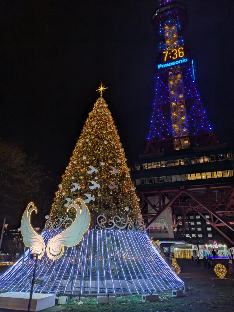 テレビ塔とウィッシュ・バーズ