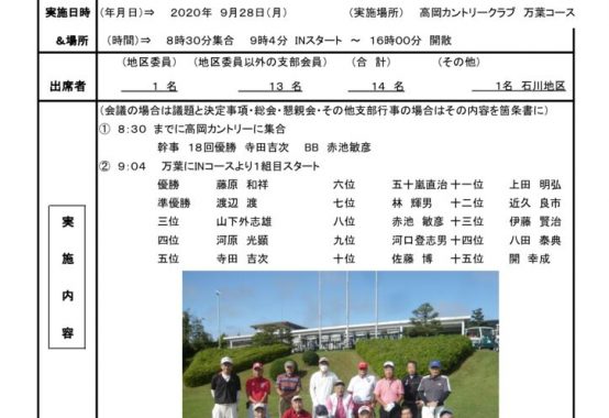 第19回　富山地区健康ゴルフ大会 (1)のサムネイル