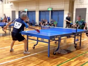 1）第1試合シングルス（Ohさん）