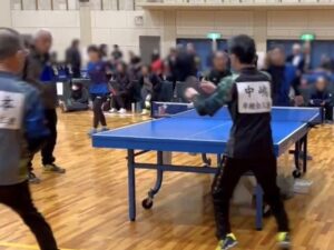 2）第1試合第2マッチ（ダブルス）～取れるか？