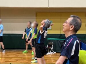 1)全員で準備体操からスタート!