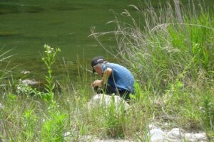 地点④-4_生き物も採集中!