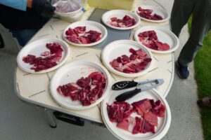 05_鹿とシシのお肉の差入れ､頂きました！