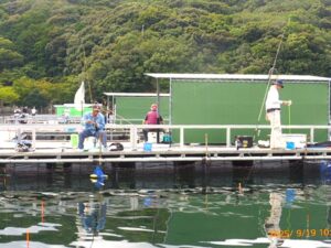 ⑦ 9時頃からか？ほとんどアタリが無くなりました この辺はOzさんとMdさん