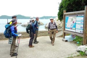 17_しろんご浜 経由で、白ひげ神社へ
