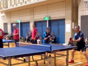 5)第2試合第2マッチ(Ku&Naペア)サービス慎重に!