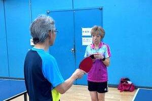 4）OMさんの指導を受けるNMさん！