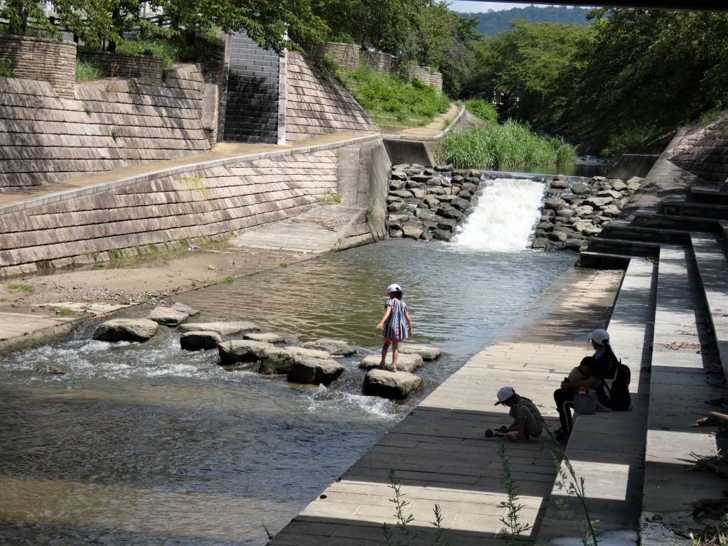 平城宮跡から佐保川