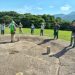 竪穴式住居跡の見学
