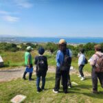 史跡公園より弓ヶ浜、美保湾を見下ろす