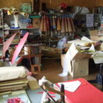 傘作りの作業場