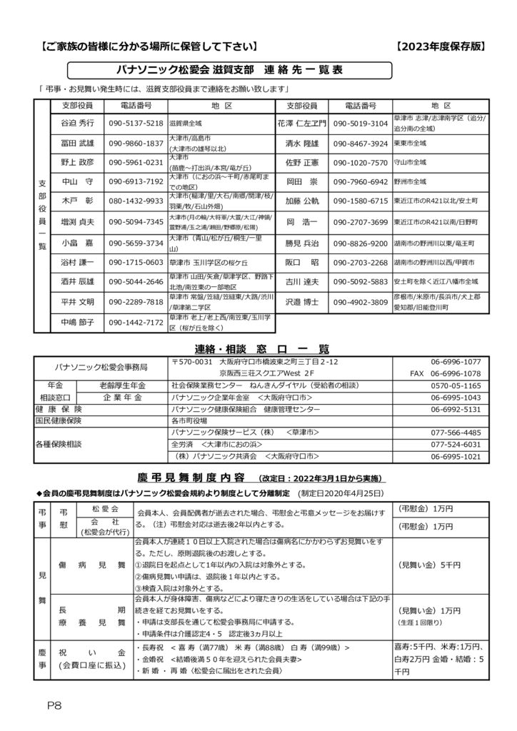 滋賀だより5-6月号と議案書 役員会（最終）_P8のサムネイル