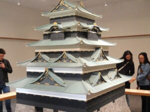 江戸城の模型が展示されています