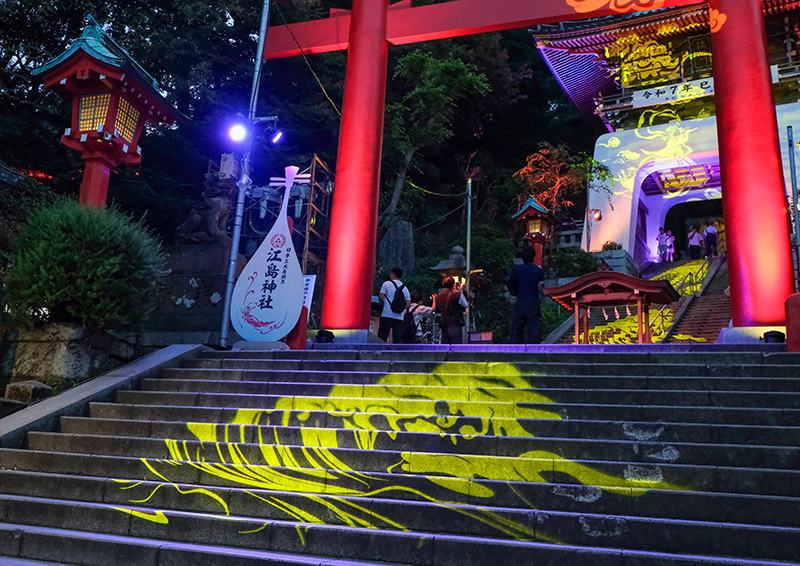 夏の江の島夜景ー4