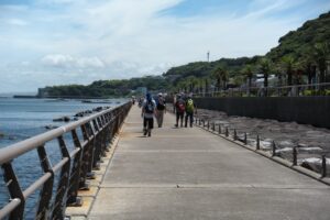 うみかぜの路ウォーキングです
