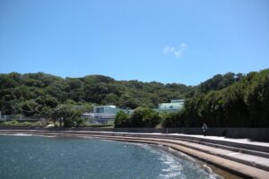 走水観音崎ボードウォークです