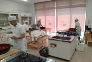 そば打ち開始２