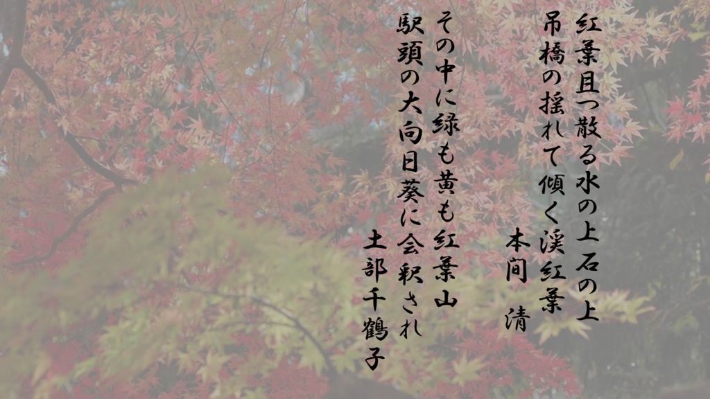 ２０１９年１０月俳句紅葉２ＰＤＦのサムネイル